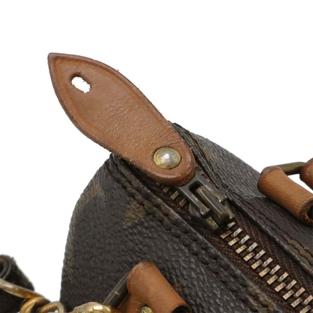 LOUIS VUITTON Brown Monogram Mini Speedy Shoulder Bag - Picture 5 of 9